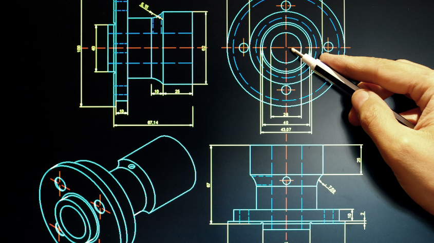 AutoCAD mechanical drafting, technical training, Nagercoil